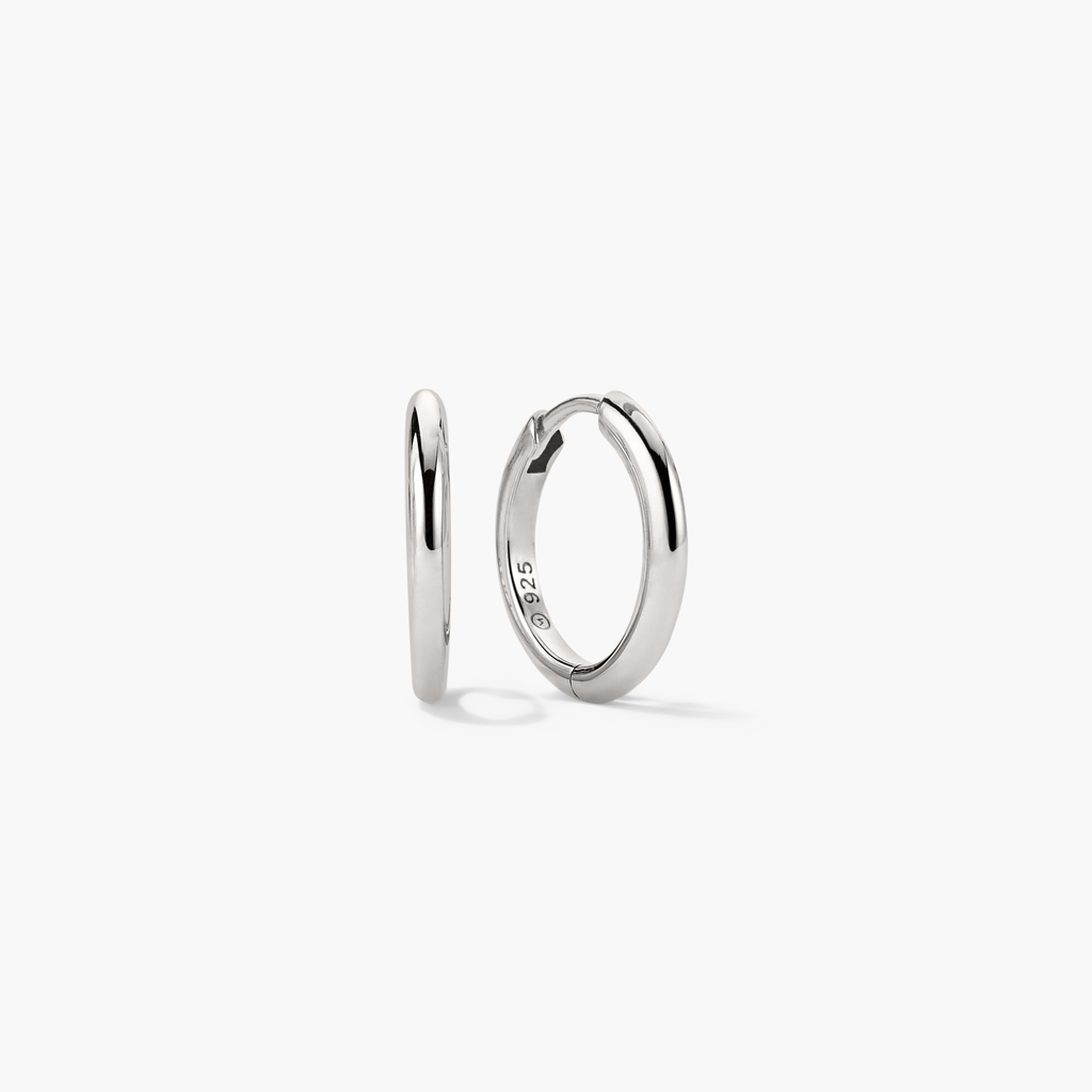 Tube Medium Hoops AuraGilt