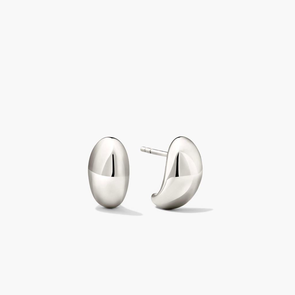 AuraGilt Dome Huggies – 18k Gold Vermeil