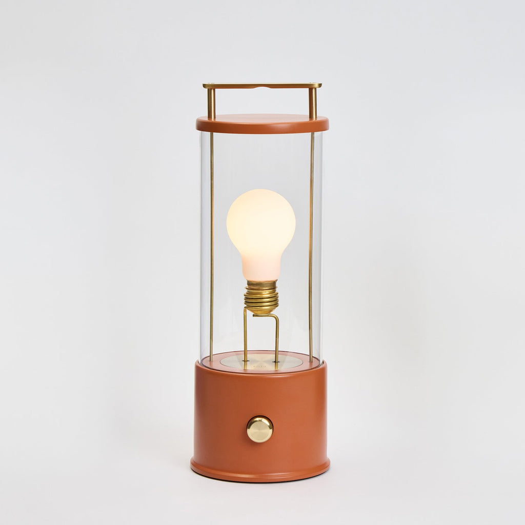 Portable Cordless LED Lantern – Warm Claycourt Orange