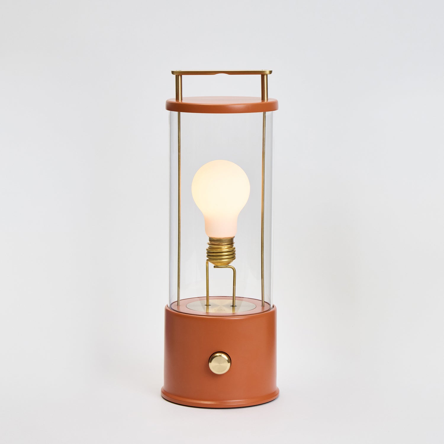 Portable Cordless LED Lantern – Warm Claycourt Orange