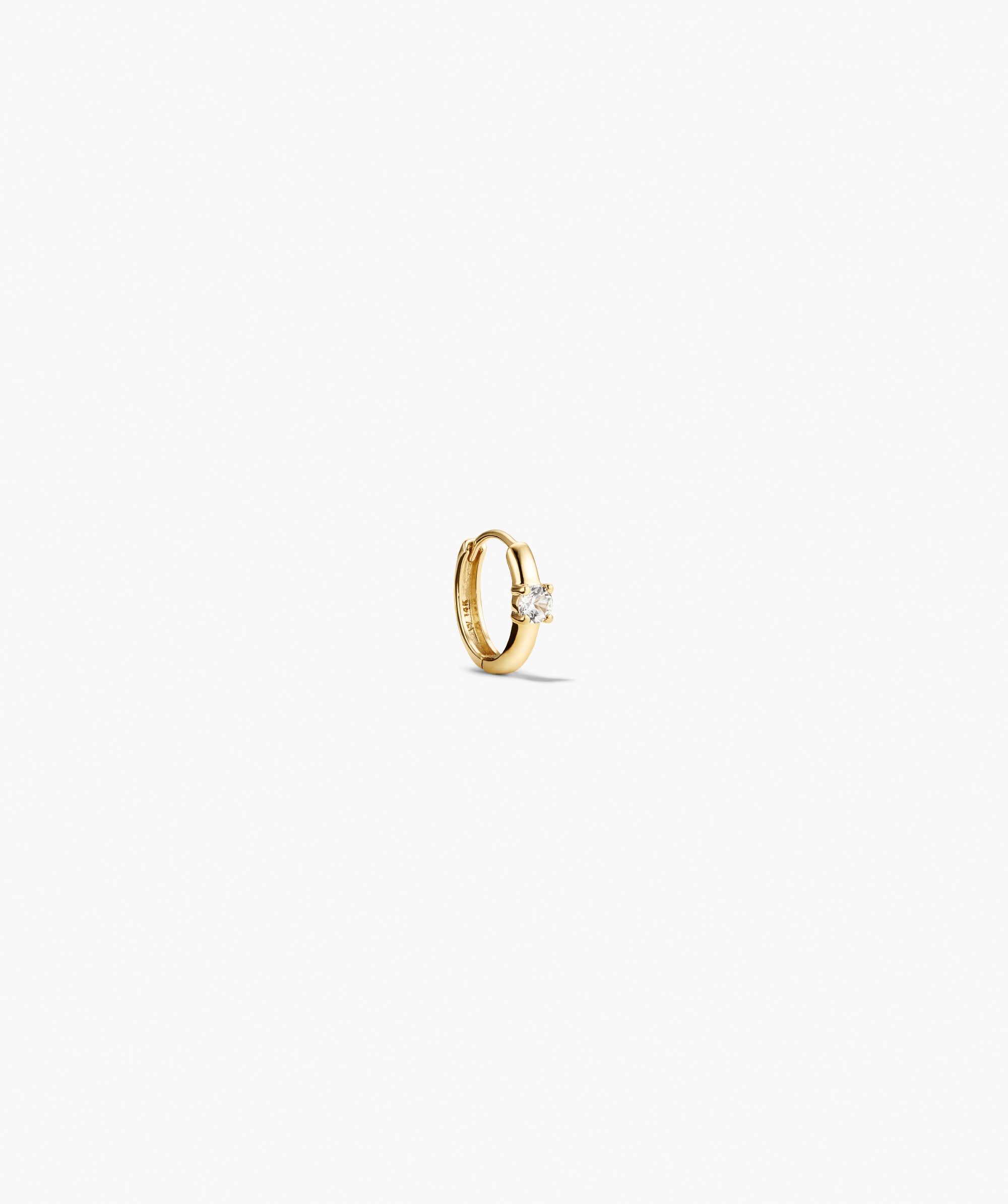 10k Yellow Gold / Lab Grown White Sapphire