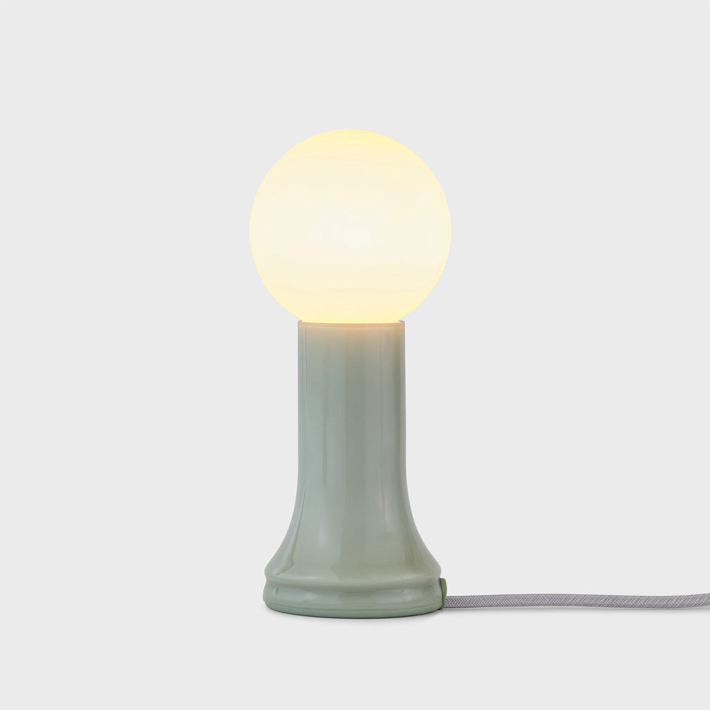 Shore Table Lamp in Sea Green – Recycled Glass, Dimmable LED