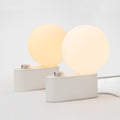 Multi-Use Table & Wall Lamp in Chalk Set of 2