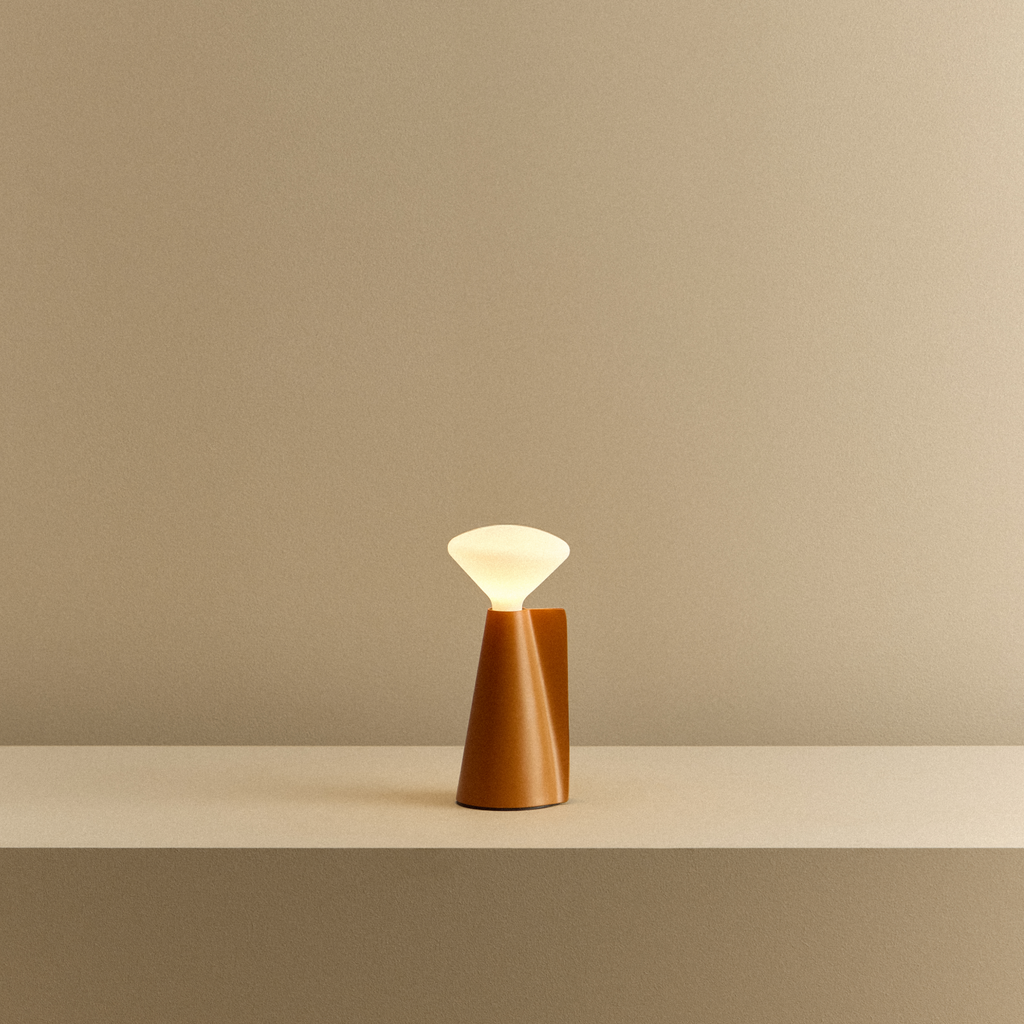 Mantle Portable Lamp in Claycourt Orange