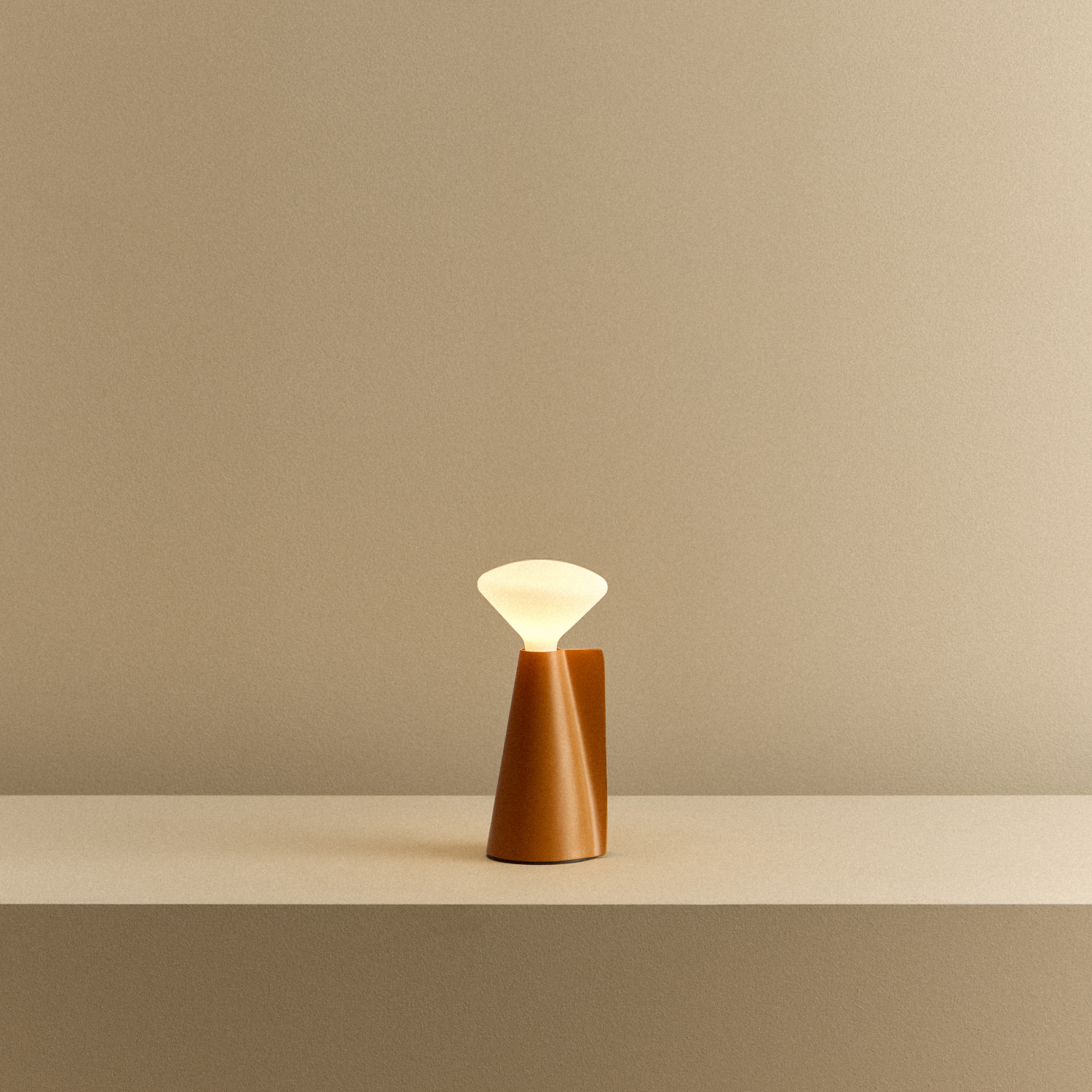 Mantle Portable Lamp in Claycourt Orange