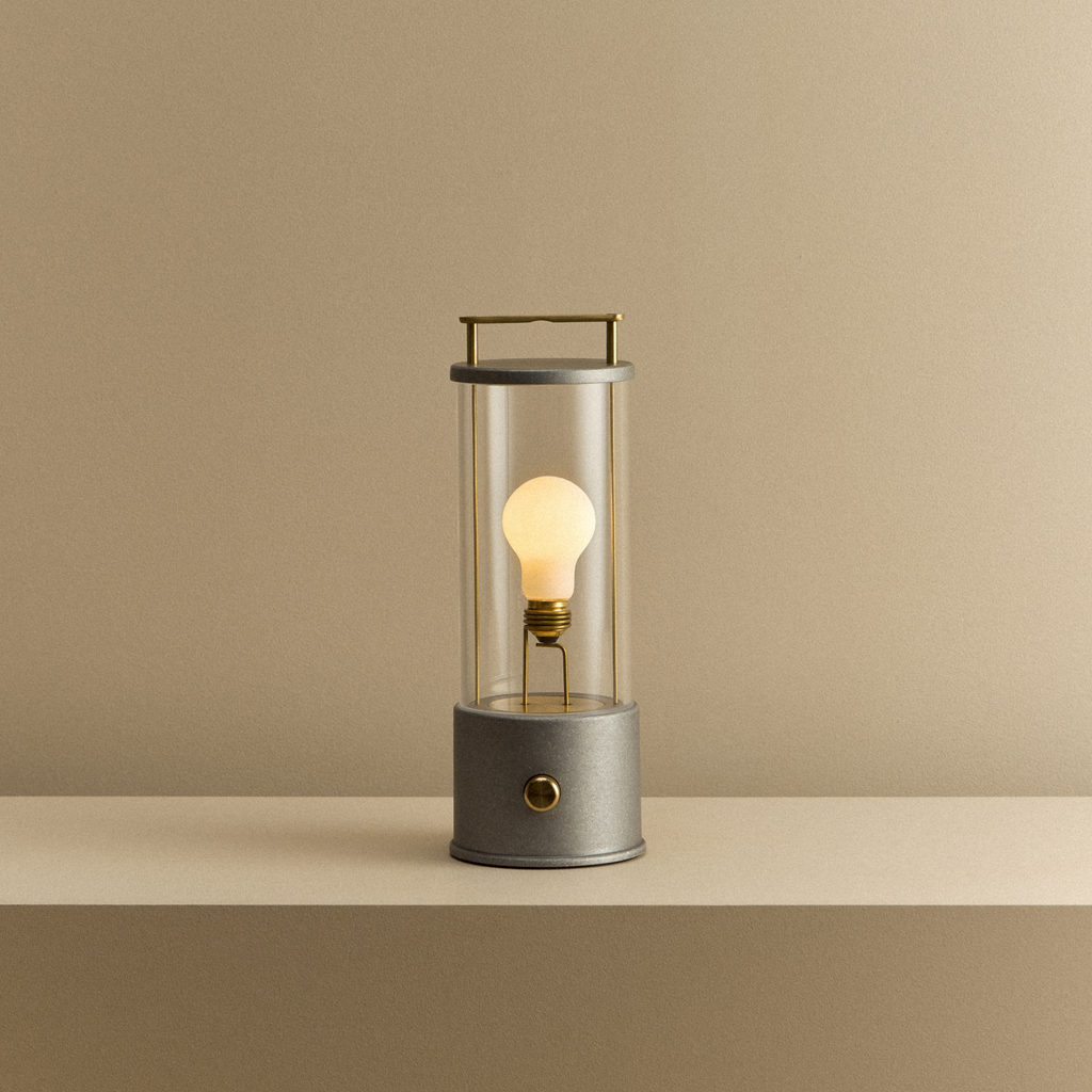 Ace Portable LED Lantern, IP65 Water-Resistant, Dim-to-Warm, Shatter-Resistant Acrylic, 30Hr Battery (Raw Aluminium)