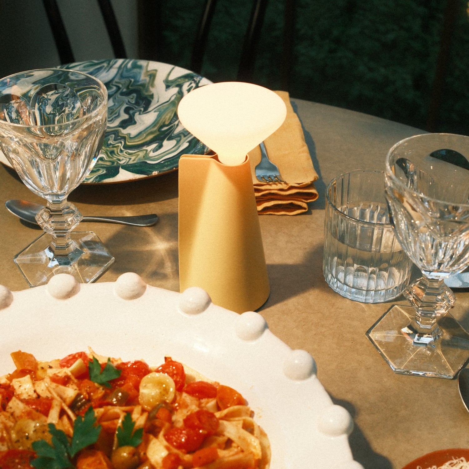 Mantle Portable Lamp in Posset Yellow