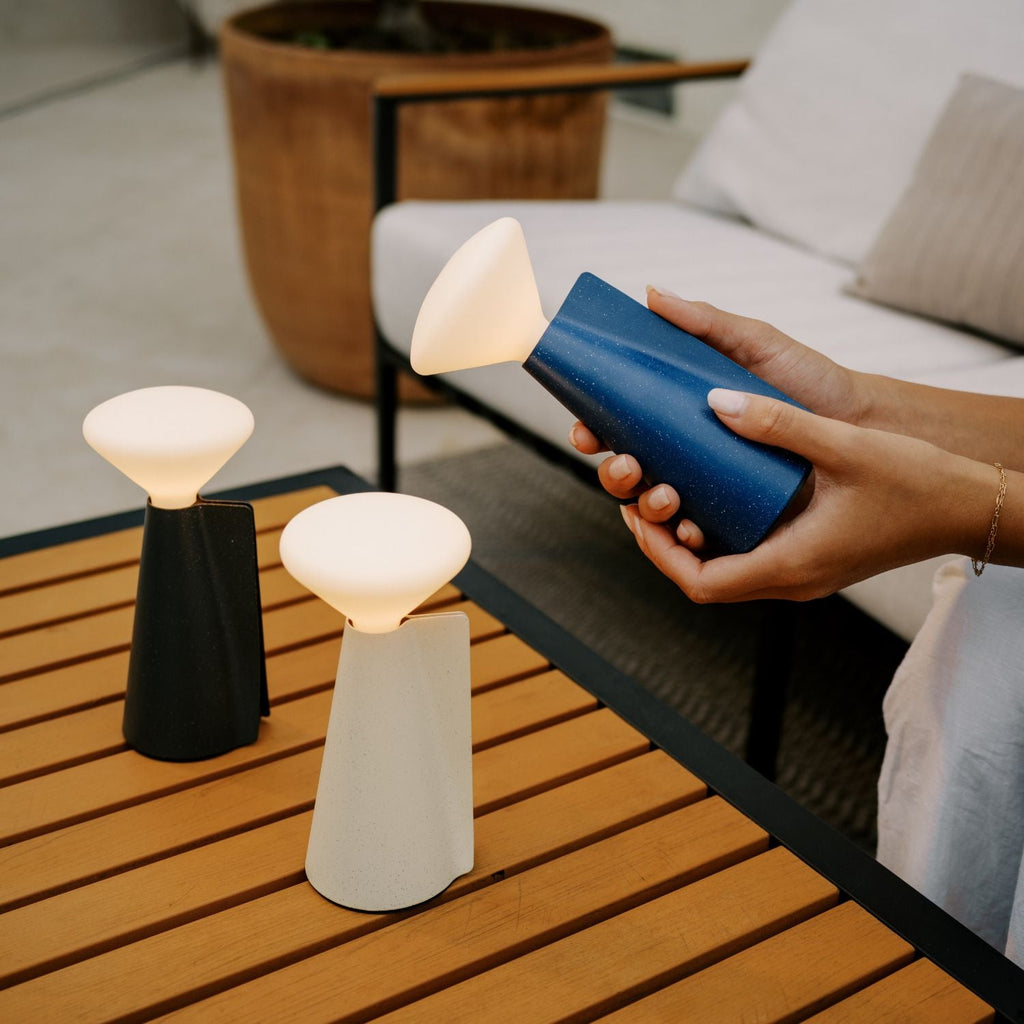 Mantle Portable Table Lamp – Stone White
