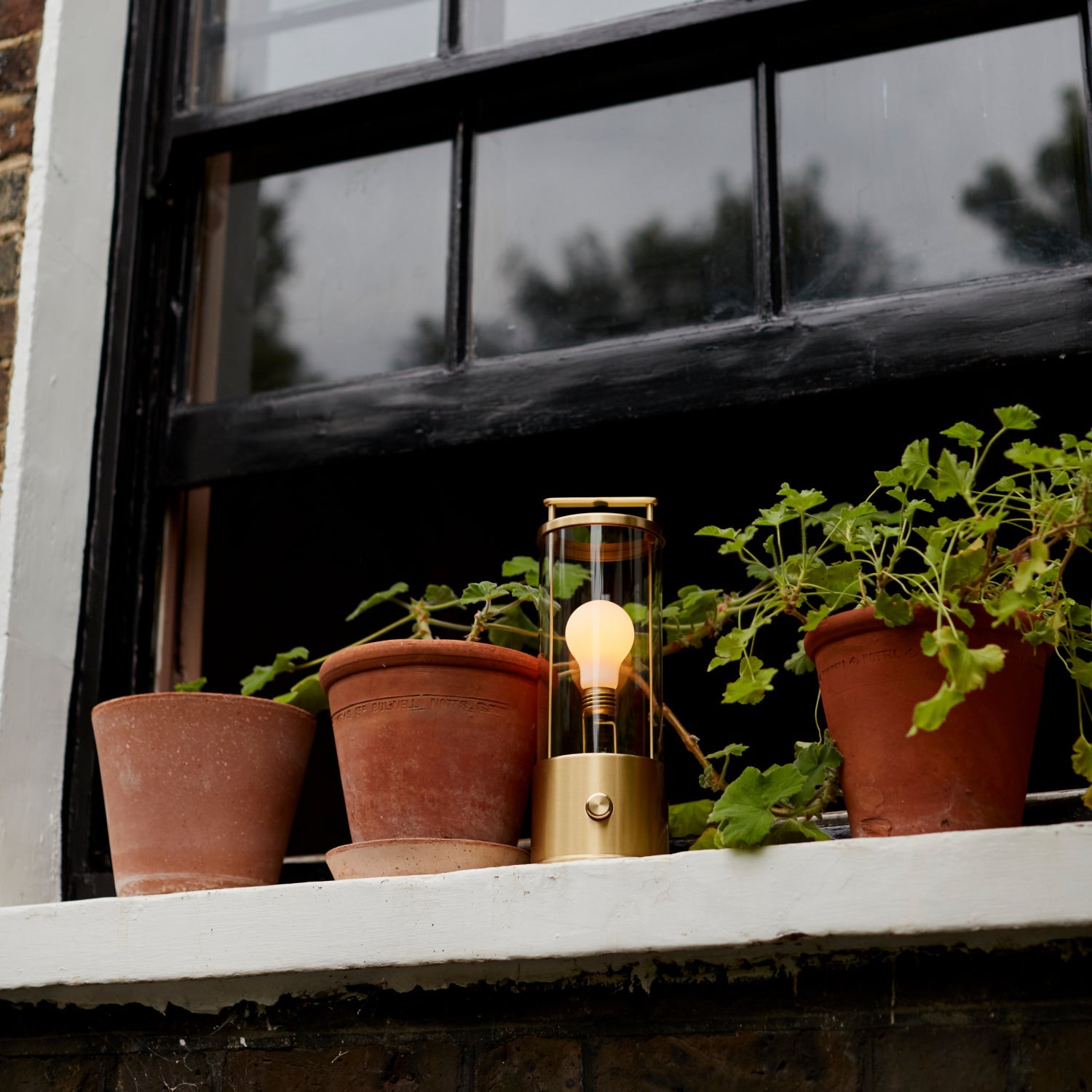 The Muse 2.0 Portable Lamp in Solid Brass