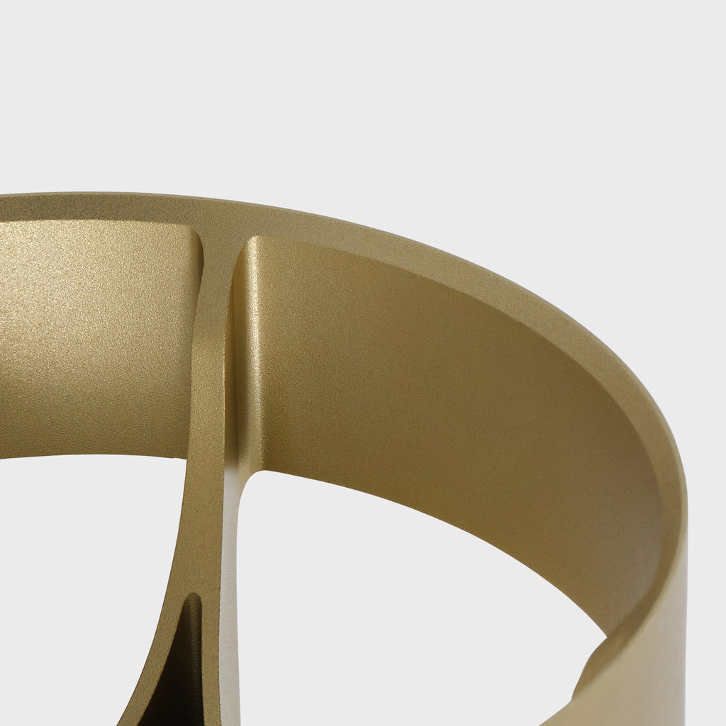 ace Loop Table Lamp in Gold with Sphere IV LED Bulb