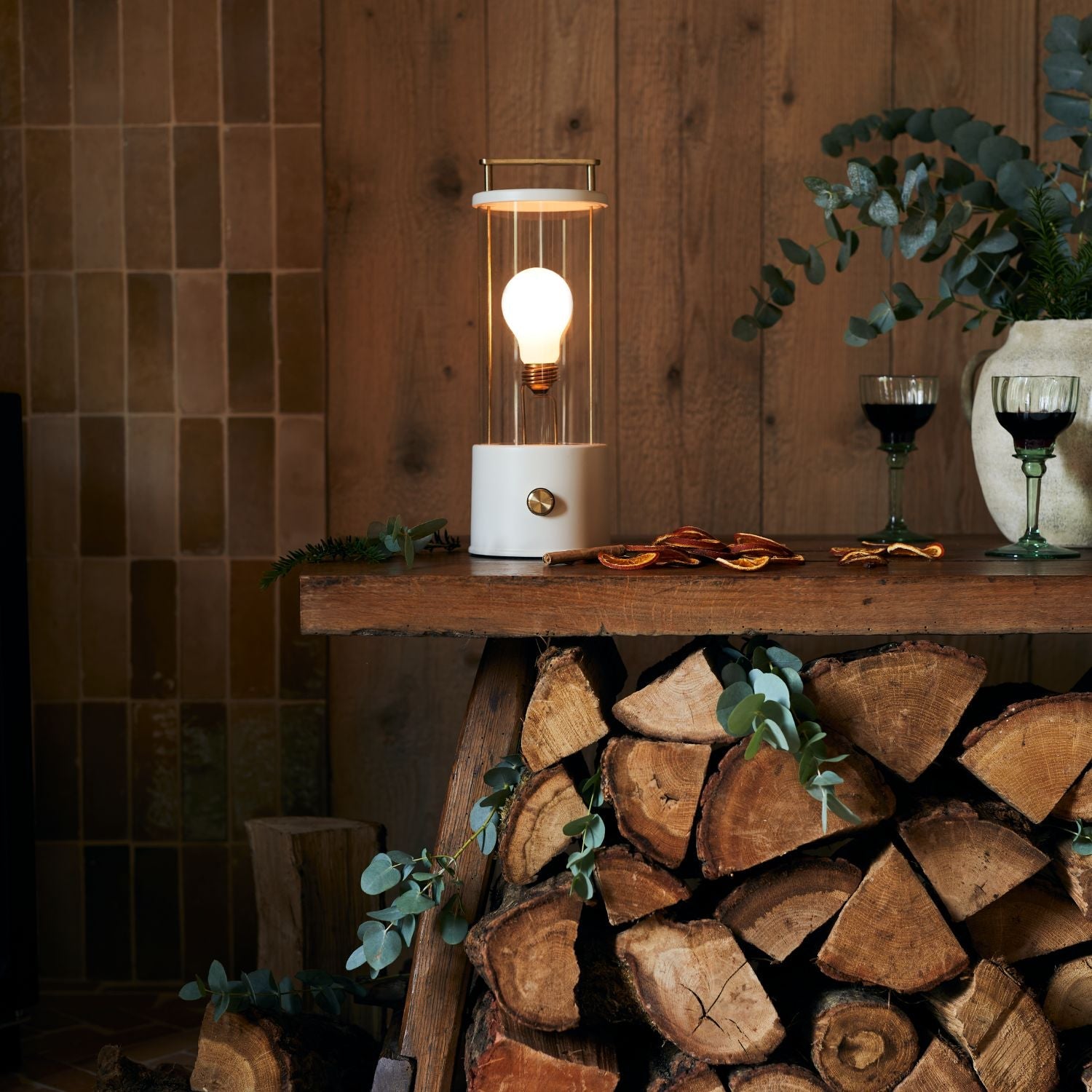 The Muse 2.0 Portable Lamp Candlenut White