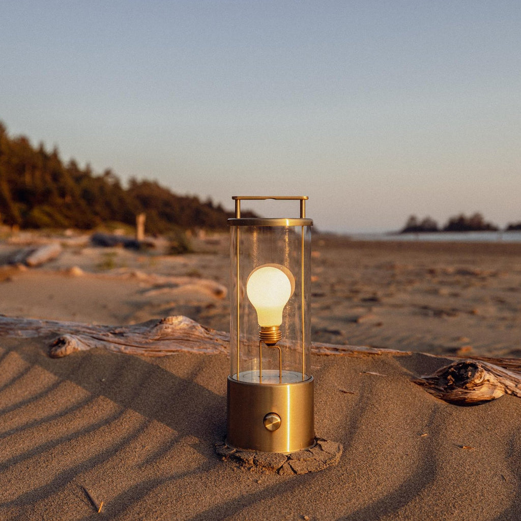 The Muse 2.0 Portable Lamp in Solid Brass