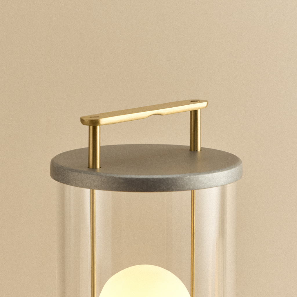 Ace Portable LED Lantern, IP65 Water-Resistant, Dim-to-Warm, Shatter-Resistant Acrylic, 30Hr Battery (Raw Aluminium)