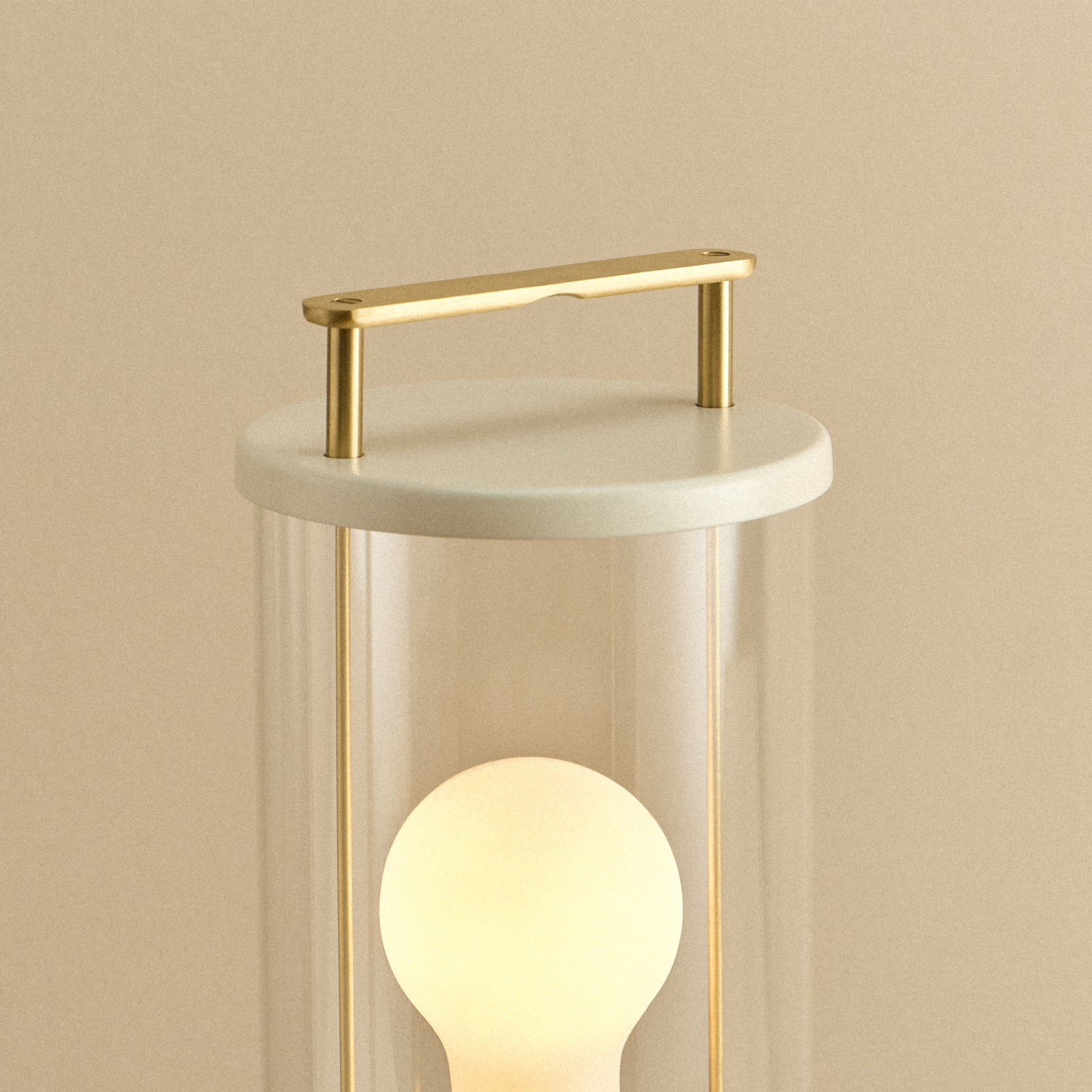 The Muse 2.0 Portable Lamp Candlenut White
