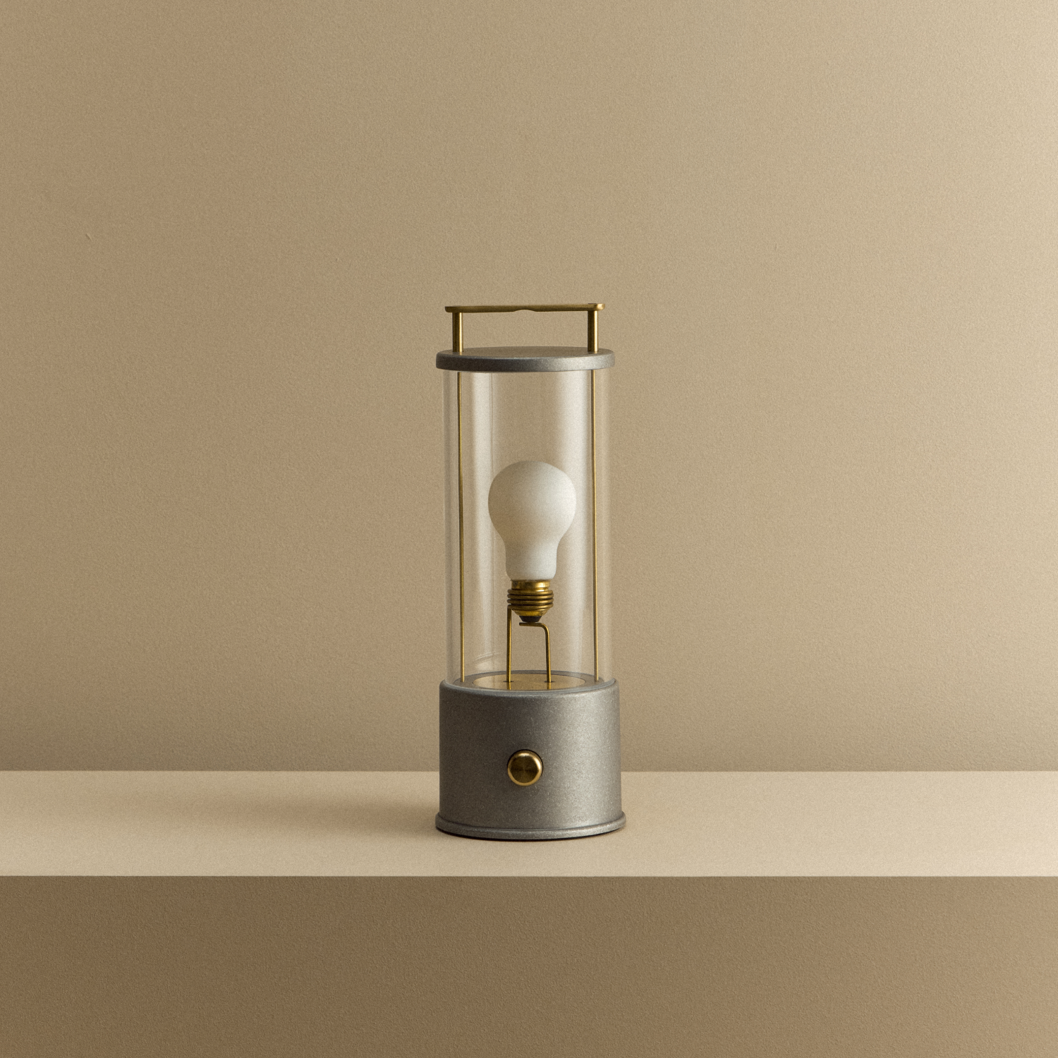 Ace Portable LED Lantern, IP65 Water-Resistant, Dim-to-Warm, Shatter-Resistant Acrylic, 30Hr Battery (Raw Aluminium)